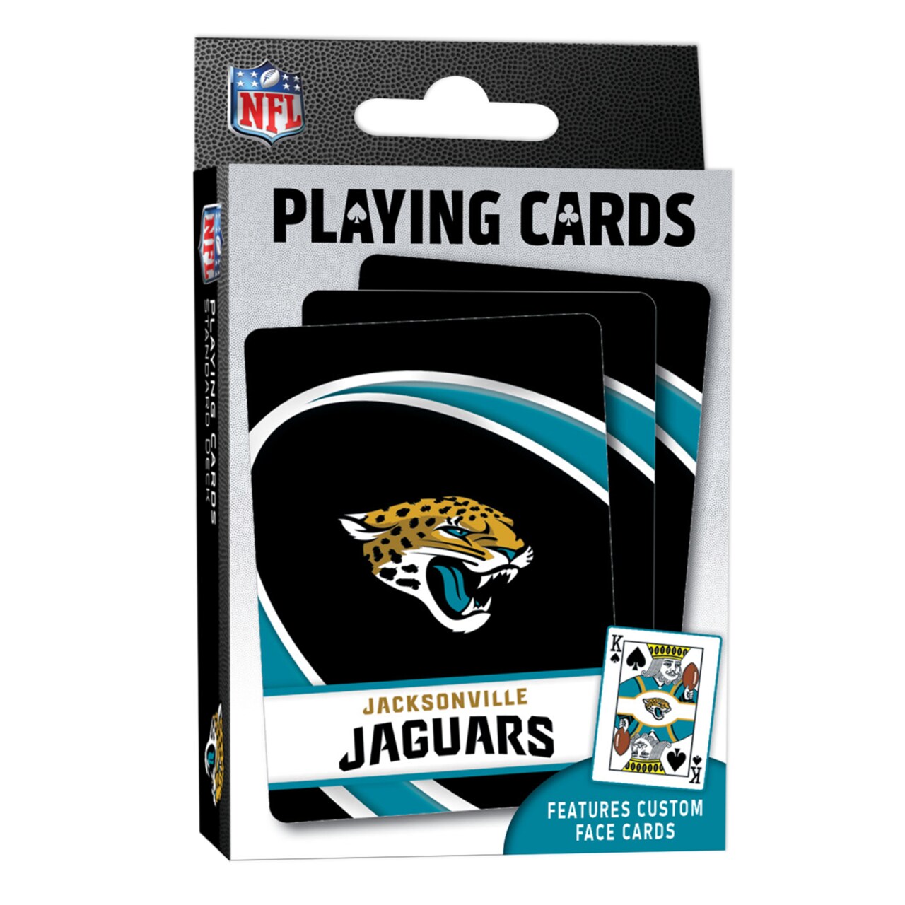 Masterpieces Officially Licensed NFL Jacksonville Jaguars Playing Cards - 54 Card Deck for Adults